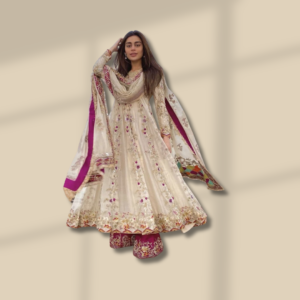 The Ivory Regal Anarkali Set