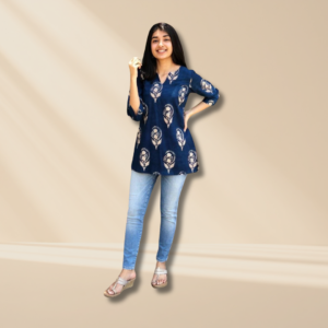 The Midnight Bloom Kurti